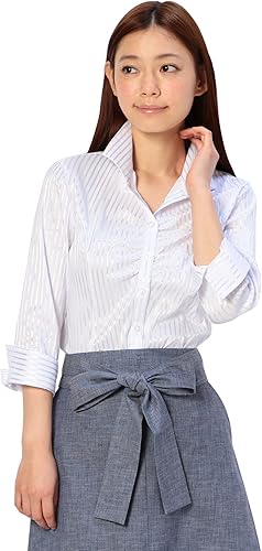 2点おまとめ 美品♡ナラカミーチェ ネイビーS＆グレーブルーストライプシャツS Amazon | [ナラ カミーチェ] シャツ 10-61-02-017 レディース 73